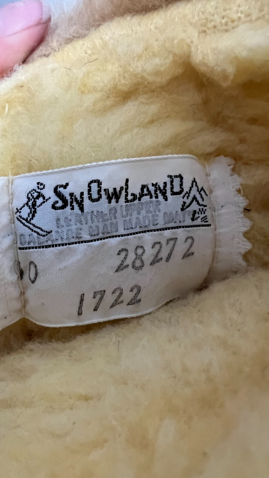 Vintage 70s Womens Snowland Sherpa Boots Size 10 Great shape Thick Crepe Soles Item image 7