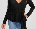 Rebecca Taylor V-Neck Modal Top Black - $102.00