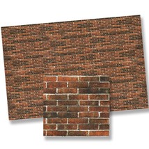 Dollhouse 1:24  -Antique- Brick Wall Material Sheet 24978 World Model Miniatures - £4.78 GBP