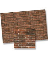 Dollhouse 1:24  -Antique- Brick Wall Material Sheet 24978 World Model Mi... - £4.77 GBP
