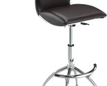 Benjara Deko 26-31 Inch Adjustable Height Barstool Chair, Set of 2, Faux... - $392.99
