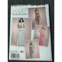 Simplicity Misses Bridal Collection Top Skirt Sewing Pattern sz 4 - 12 8... - £12.39 GBP
