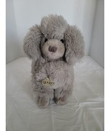 VINTAGE GUND -GRAY LOULOU POODLE DOG - 13 1/2&quot;  #1379 1988  TAG - £23.18 GBP