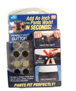 Perfect Fit Button Add an Inch to Any Jeans Pants Waist In Seconds As Se... - $167.02 MXN