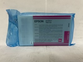 New Genuine Epson T6113 Magenta 110ml Ink Cartridge in BAG - £17.22 GBP