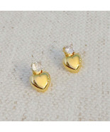 Sparkle Over Heart Stud Earrings - $27.29 CAD