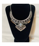 Vintage Egyptain Style Silver Filigree Necklace - $59.57 CAD