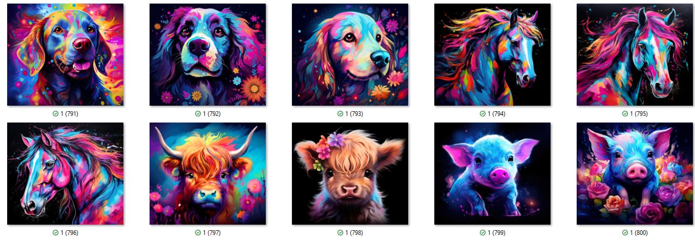 ANIMAL Sublimation Ready To Press Transfer Prints Bundle Of 10 Transfer Desig Item image 11