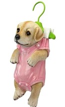 Labrador Puppy Dog Hanger Figurine Home Garden Decor Statue Realistic Adorable - £19.92 GBP