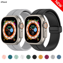 Silicone Magnetic Strap for Apple Watch Band 49 44Mm 45Mm 49Mm 40Mm 41Mm... - $142.09 MXN