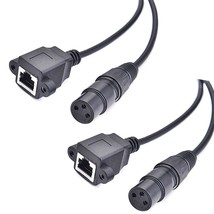 Gosysong 3 Pole Xlr To Rj45 Dmx512 Adapter 2 Pack, Rj45 To, Xlr Audio Cable - $26.99