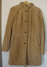 Eddie Bauer Seattle Suede Leather (washable) W/Faux Fur Lining coat size S - $19.99