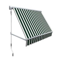 Awntech MS6-US-FW 6 ft. Mesa Window Retractable Awning, Forest Green &amp; White - £326.02 GBP