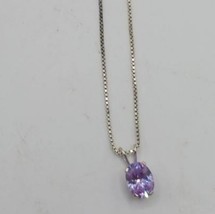 Sterling Silver Amethyst Necklace - $50.00