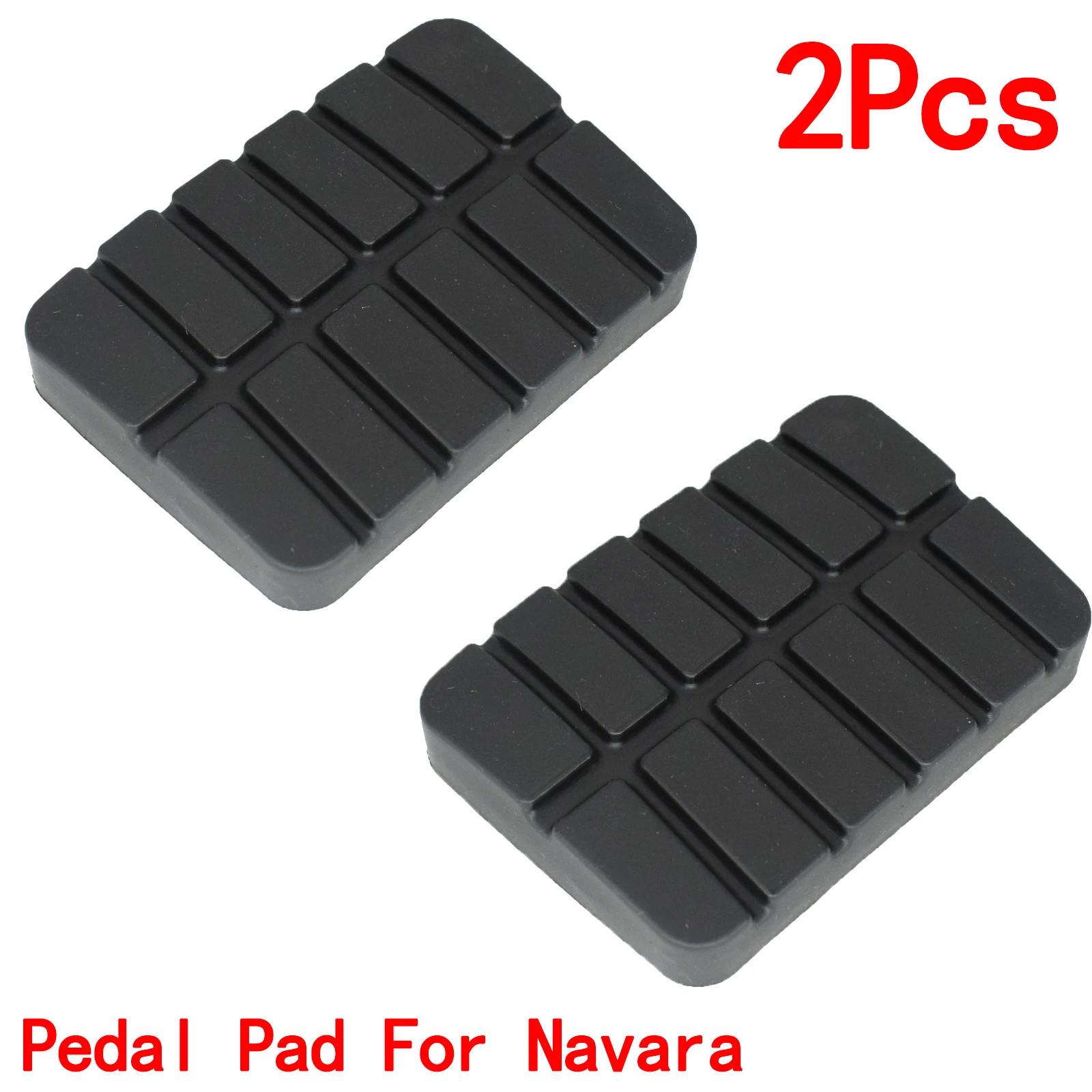 1 Pair Rubber Brake Clutch Pedal Pad Cover Set for Nissan Navara D21 D22 Serie - £8.38 GBP