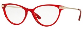 Versace 3261 Eyeglasses Round Women&#39;s Red Authentic New - £154.69 GBP