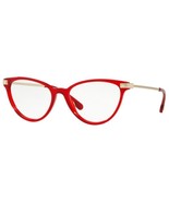 Versace 3261 Eyeglasses Round Women&#39;s Red Authentic New - $199.95