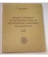 English finderlist of reconstructions in Austronesian languages (post-Br... - $4,041.18 MXN