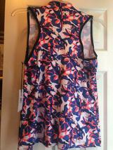 NWT Ladies TAIL Neon Coral Blue Floral Flares Sleeveless Golf Shirt S M L XL XXL image 4