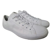 Converse All Pro Leather Low Top Chuck White Women 10 Men 8 - £24.93 GBP