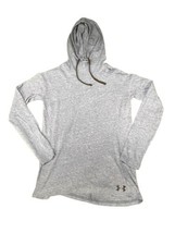 Women&#39;s Under Armour HeatGear Loose Black Hoodie Shirt Top Size XS - £6.39 GBP