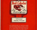 Red Lobster Restaurant Souvenir Menu Mailer 1973 Fine Seafood Raw Oysters - $21.78