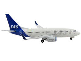 Boeing 737-700 Commercial Aircraft Scandinavian Airlines Gray w Blue Tail 1/400 - £44.48 GBP