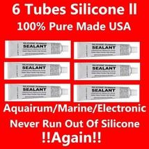 Aquarium Silicone Fresh from USA Factory 6-1 ounce tubes - £23.40 GBP