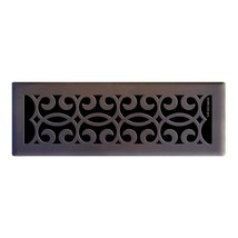 Hampton Bay Floor Register Classic Scroll Steel Oil Rubbed Bronze 4in X ... - £22.52 GBP