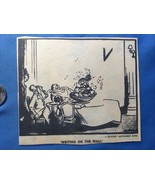 World War 2 WW2 Comic Sketch ORIGINAL From newsprint - V For VICTORY - $20.33 CAD