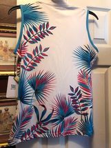 NWT TAIL Harmony Palm Bali Blue Turquoise Sleeveless Mock Golf Shirt S M L & XL image 4