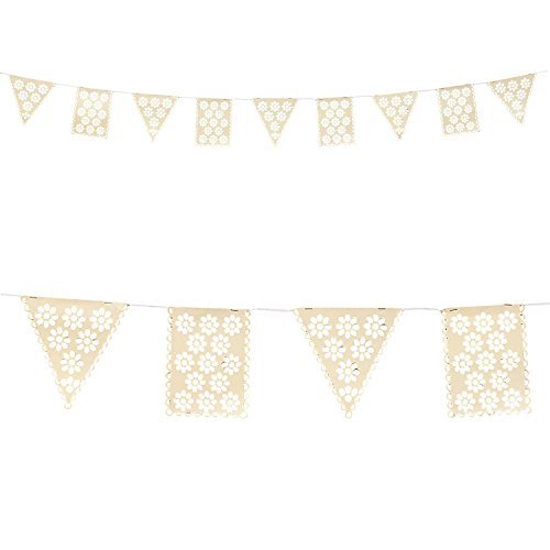 Vintage Collection Lace Cut Pennant Banner - $5.87