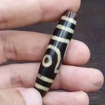 Very Unique 5 eyes Old Himalayan Indo Tibetan Agate DZI Bead Rare Pattern - $73.60