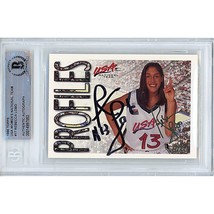 Rebecca Lobo USA Basketball Autograph 1996 Topps Beckett BGS UConn On-Card Auto - £77.85 GBP