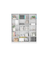 Parwan 3-Pc White Living Room Set with Bookcases - $8,310.89 MXN