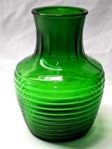 Vintage ANCHOR HOCKING 2 Quart FOREST GREEN 8&quot; Water Bottle Carafe - No Lid - $409.92 MXN