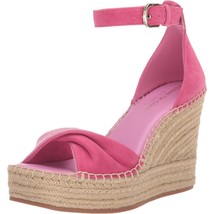 Kenneth Cole Women Ankle Strap Espadrille Sandal Sol Size US 6.5M Hot Pink Suede - £57.32 GBP