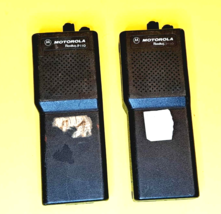 100% UNTESTED LOT OF 2x MOTOROLA RADIUS P110 UHF 2-CH HANDHELD TWO-WAY R... - $34.22