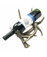 Wildlife Outdoor Aluminum Buck Deer Antlers Rack Wine Bottle Holder Figu... - €69,77 EUR