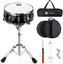 Vangoa Snare Drum Set for Kids Students Beginners Kit, 14 Inch, 10 Lugs, Wooden - £98.00 GBP