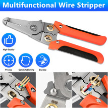 Electric Cable Wire Stripper Pliers Crimper Cutter Terminal Tool Multifunctional - $22.99