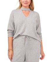 MSRP $59 1.State Plus Trendy Cozy Keyhole Top Gray Size 0X - £9.71 GBP