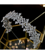 Cubic Zirconia Bridal Crown – Sparkling Tiara for Women Wedding Accessories - £62.43 GBP