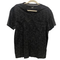 EXPRESS Men&#39;s Black Gray White V Neck Casual Stretch Space Dyed T-Shirt ... - £9.69 GBP