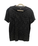 EXPRESS Men&#39;s Black Gray White V Neck Casual Stretch Space Dyed T-Shirt ... - £9.56 GBP