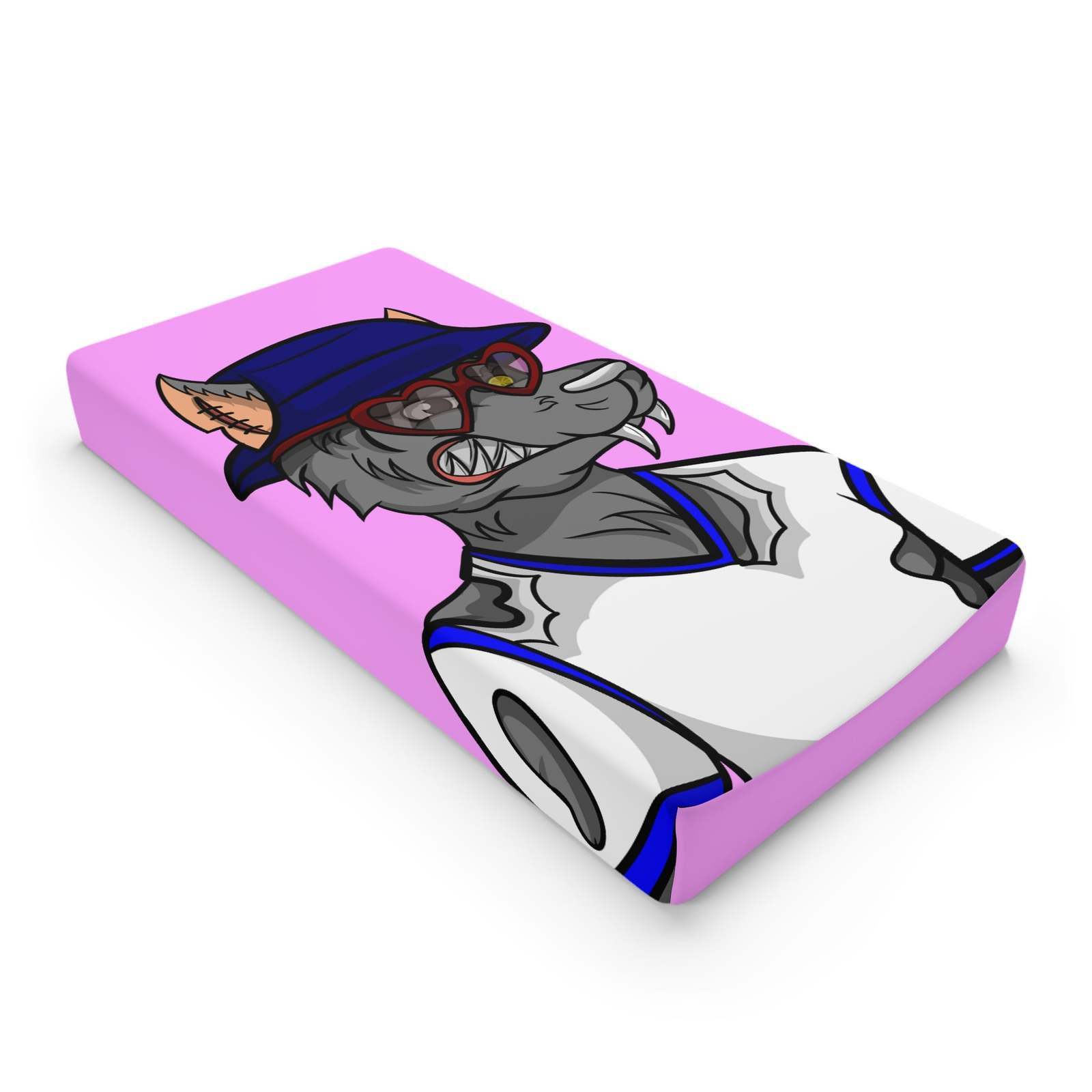 Valentine Wolf Heart Love Baby Changing Pad Cover