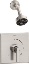 Duro Single Handle 1-Spray Shower Trim In Satin Nickel By Symmons, - £162.23 GBP