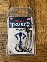 Eagle Claw Trokar HD Worm #TK100-5/0 Hook Size 5/0-1pk of 5pcs-Brand New-SHIP24H - £23.13 GBP