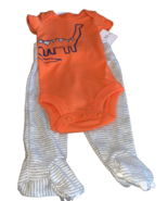 preemie orange dinosaur short and pants with feet-Brand New-SHIPS N 24 H... - $29.58