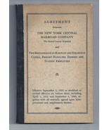 New York Central Railroad Company Agreement Manual 1949 ~ 4.25&quot; x 6.5&quot; - $950.15 MXN
